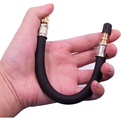 1pc Tires Pump Extension Rubber Hose Valve Adapter Flexible Tube Tyre Valve Suitable for bicycle tyres ,most inflatable balls