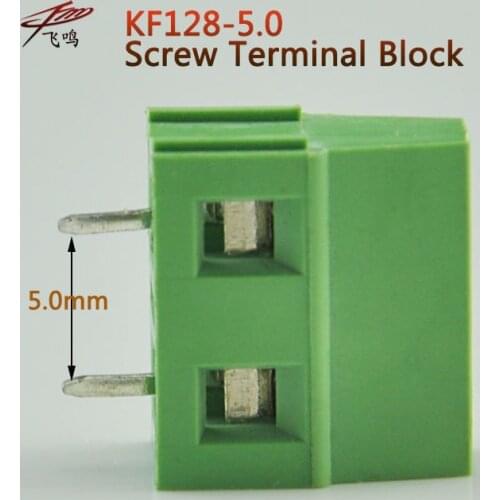 10PCS KF128-5.0-2P KF128-3P Screw Terminal PCB Spliced Terminal 2 Pin 3 Pin 5.0mm Pitch KF128-2P DG128