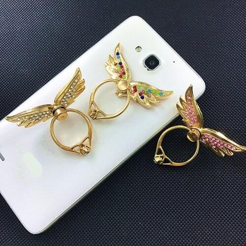 100pcs/lot Reuse Mobile Phone Stand Holder Metal For iPhone All Phone Finger Ring Mobile Smartphone Phone Holder Stand Diamond