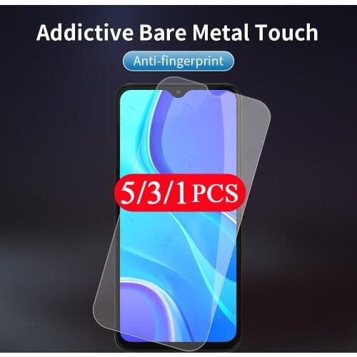 5-1Pcs Phone Screen Protector for Xiaomi Redmi note 9 pro max 9s 9t 8 8t 7 10X pro 9A 9C 9i Tempered Glass 8A 7A Protective Film