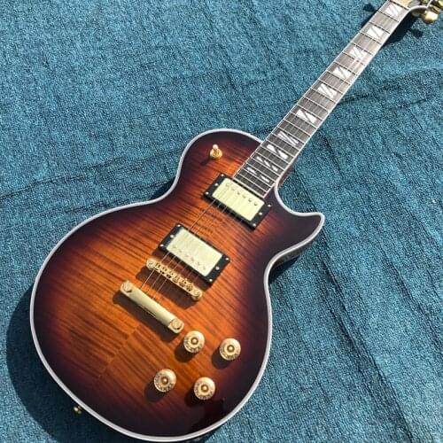 Free delivery, Flame Maple Top & back electric guitar,double convex surface，guitar rosewood fingerboard