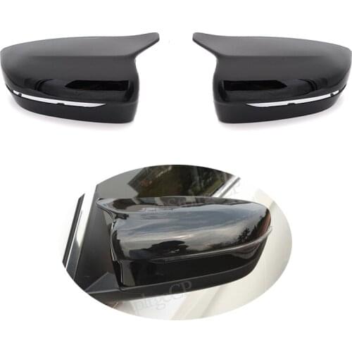 Rear View Side Wing Mirror Cap For BMW 5 6 7 Series G38 G30 G11 G12 6 SeriesGT Car Replacement Mirror Cover Carbon Fiber pattern