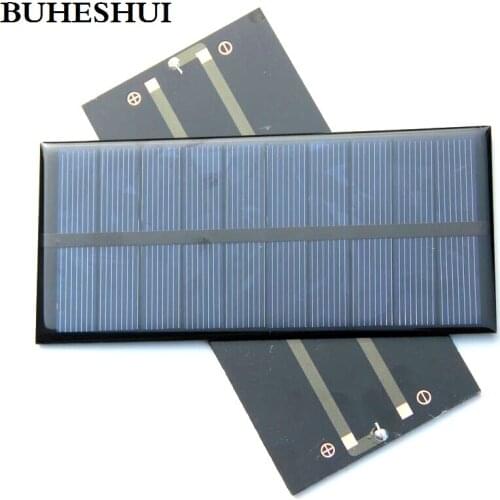 BUHESHUI 1.5W 5V Mini Solar Cell DIY Polycrystalline Solar Panel Charger For 3.7V Battery System Education Kits 50pcs Wholesale
