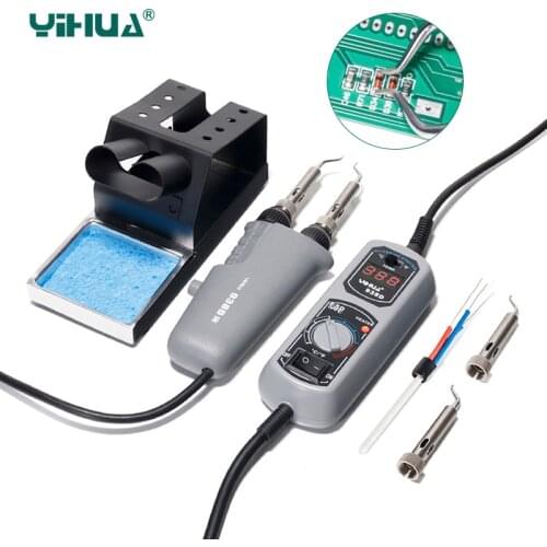 YIHUA 938D Electric Soldering Iron Portable Tweezers Soldering Station Temperature Control Adjustable For BGA SMD Welding Tools