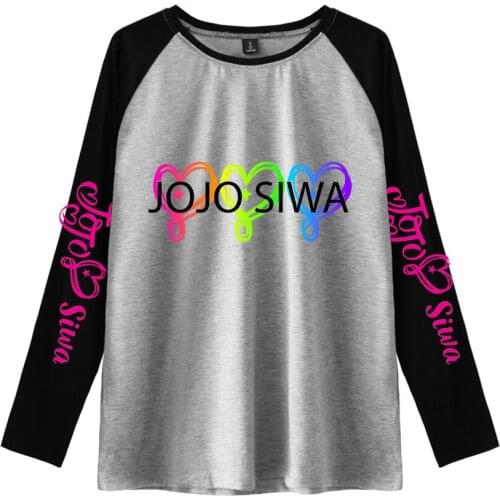 Jojo Siwa Long sleeve T shirt Funny Printing Tees Punk Tops Tshirt Women Men Rock Cotton Tee Autumn Long Tees Basic Soft T-Shirt