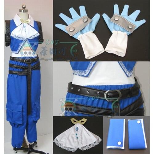 Game Final Fantasy IX Zidane Tribal Cosplay Costumes Sexy Blue Combat Suit Adult Unisex Party Role Play Clothing Custom-Make