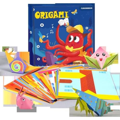 Children Origami Book 108 Sheets Colourful Origami Paper for Crafts Origami Set DIY Art Craft Paper Educational toys