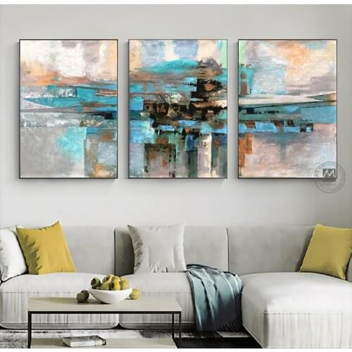 Cuadros Decorativos 3 piezas Canvas Painting Abstract Art Paintings High Quality 3 Pieces Canvas Wall Art For Living Room Wall