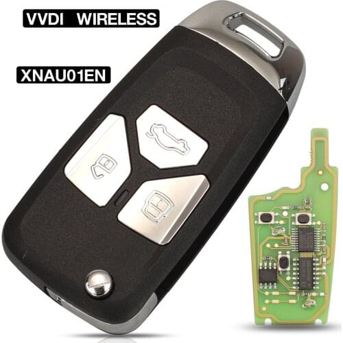 Kutery PN:XNAU01EN Wireless Universal Flip Remote Car Key For Audi Style XHORSE For VVDI Fioding Smart 3 Buttons