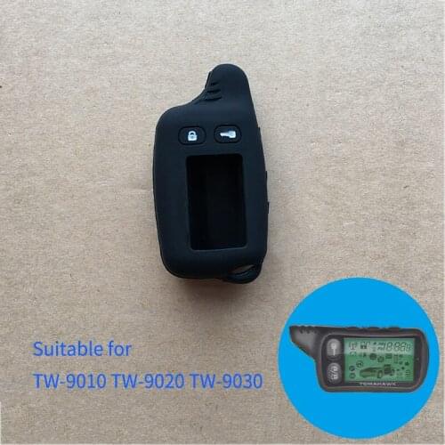The latest car silicone Russia alarm key cover for tw-9010 TW-9030 TW-9020 TW9010 LCD Remote Key Fob car keys accessories shell
