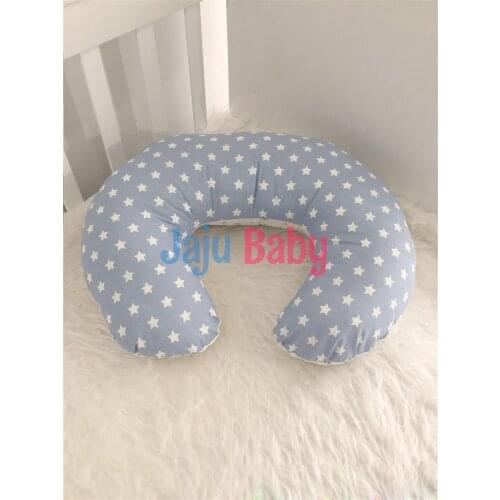 Jaju Baby Blue Star Patterned Breastfeeding Pillow - Support Cushion