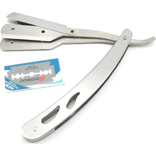 Plated Swing Lock Barber Straight Razor, Professional Barber Straight