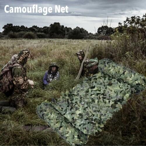 Mesh Hunting Net 4x6M Military Camouflage Net Double-layer Camo Netting Camping Sun Shelter Outdoor Garden Car Covers Tent Shade