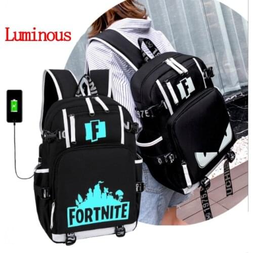 Men Girl Teens Schoolbag Fortnite Backpack Teenager Multifunction USB Backpack Travel Camping Computer Mountaineering Anime Bag