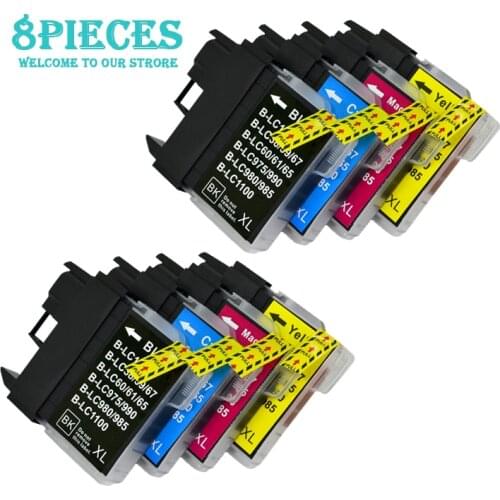 LuoCai Compatible Ink Cartridges for Brother LC11 LC16 LC38 LC60 LC65 LC67 LC985 LC990 LC1100 DCP- J140W 145C 185C 195C printers