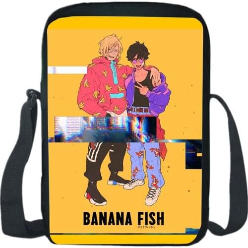 Anime Banana Fish Shoulder Bag Men Women Travel Bag Student Gifts Boy Girl Sling Bags Fashion Messenger Bag