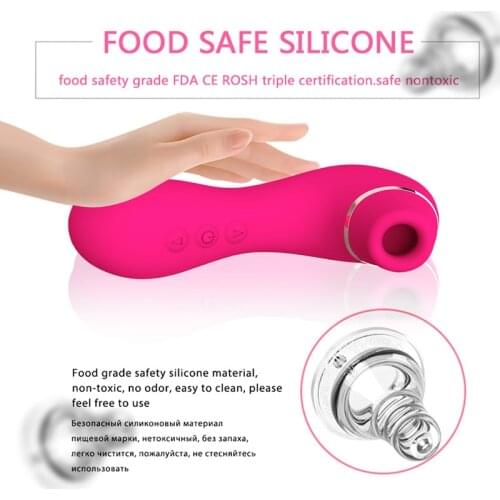 Clitoral Sucking Vibrator With Vibrating Egg 2 in 1 G-Spot Clitoris Stimulator Nipples Clit Sucker Sex Toys For Women Adults 18