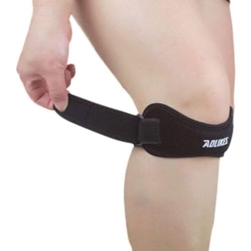 1pcs Sport Knee Support Brace Men Knee Patella Sleeve Wrap Cap Stabilizer Adjustable Knee Breathable Protection Patellar Belt
