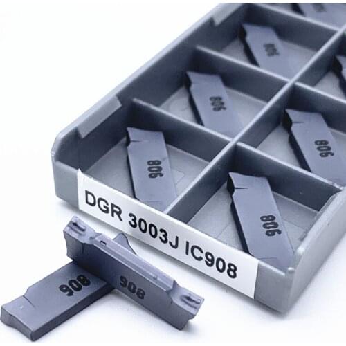 10PCS Lathe tools DGR3003J IC908 Carbide Insert Turning Tool Milling Cutter CNC tool parts metal Cutting Tools Herramientas