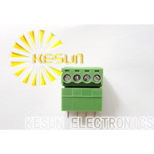 100PCS 2EDGK-3.81-4P + 2EDGV-3.81-4P 2EDGK 2EDGV 4Pin 3.81mm Straight Pin Plug-in Screw Terminal Block ROHS