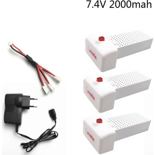 7.4V 2000mAh battery For Syma X8SW X8SC X8 Pro battery Ultra-high Capacity rc drone quadcopter Syma X8sw X8SC series parts 2s