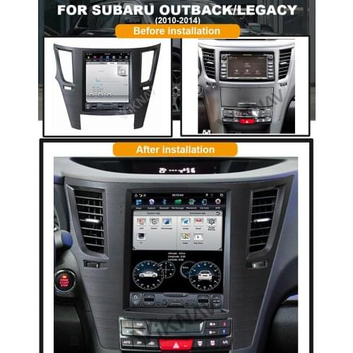 Vertical screen Android car radio DVD player GPS naigation for Subaru Outback/Legacy 2010-2014 multimedia player