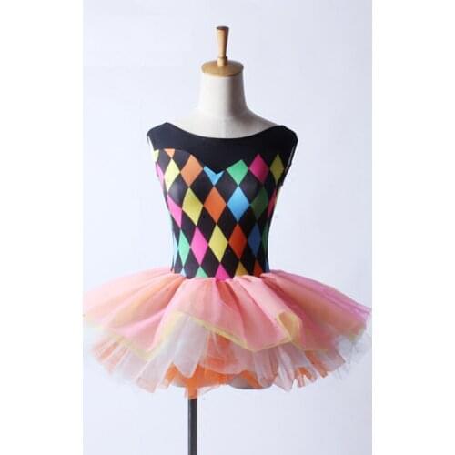 Ballet Dress/Clothes For Girls Adult Ballet Tutu Colorful Gymnastics Leotard Romantic Ballet Costumes Ballet Leotards For Women