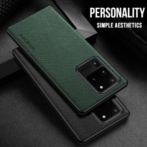 Case for Samsung Galaxy S20 Ultra Case TPU Around The Edge Protection Perfect High Quality PU Leather