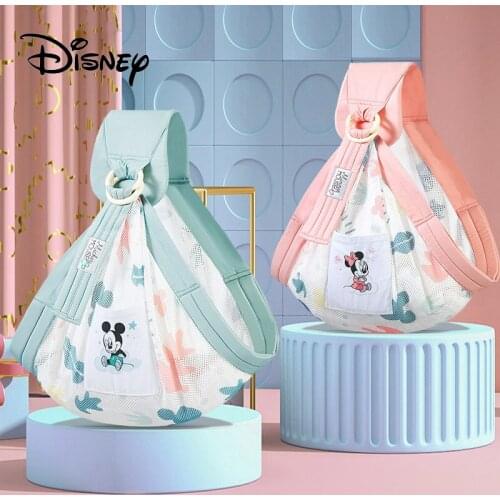 Disney 100% Cotton Fabric Breathable Baby Ring Sling Carrier Soft Baby Wrap for Newborns Free Size Carrier Accessories Baby Wrap