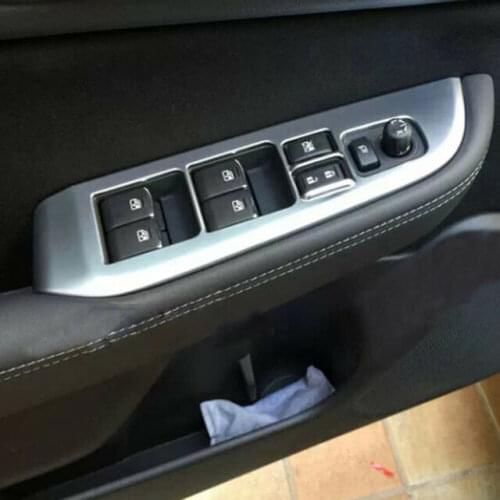 For Subaru Outback 2015 2016 2017 2018 High quality Matte Door Armrest Window lock Button Cover Trim
