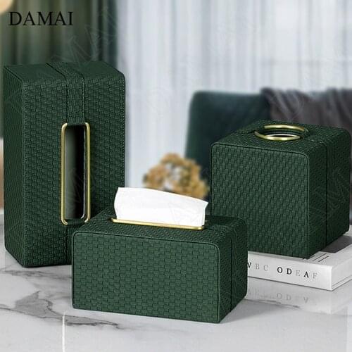 European Modern Leather Tissue Boxes Creativity Serpentine Decorative Fashion Paper Towel Organization Living Room Decoration