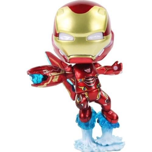 14cm Marvel Avengers Iron Man Mark L Battling Version Super Hero Infinity War Figure Bobble Head Doll Collection Model Toy