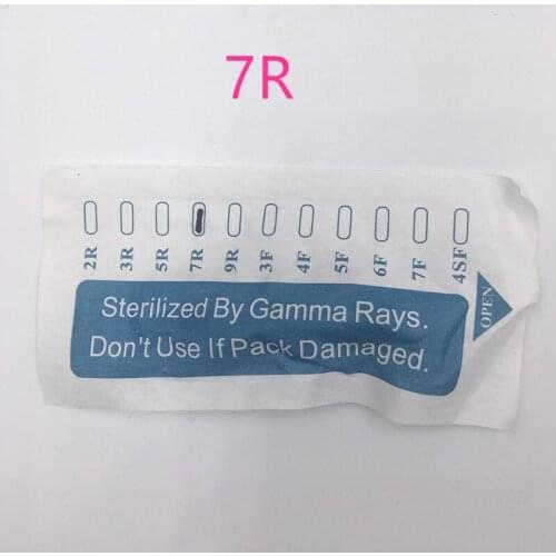 Sime permanent Makeup needle 7 prong 50pcs for eyebrow eyeline lip safety needle for liberty digital tattoo machine