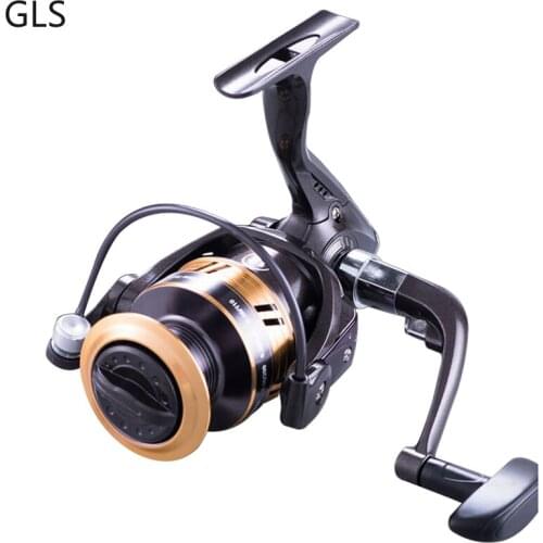 GLS NEW Series 5.2:1/5.1:1 Spinning Fishing Reel 1000-7000 Aluminum Alloy Spool Brown Freshwater Fishing Wheel