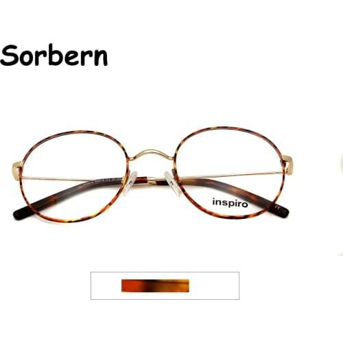 High Quality Round Optical Glasses Frame Gold For Women Medium Mens Korean Vintage Eyewear Retro Eyeglasses Men Oculos De Grau