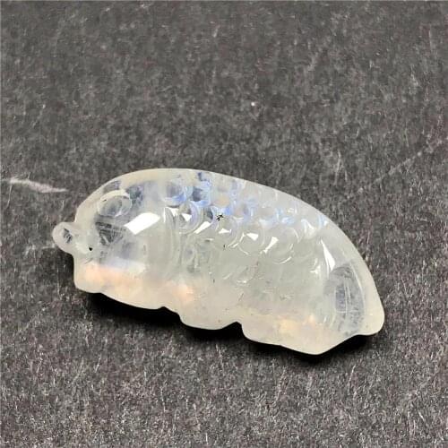 100% Natural Yellow Light Moonstone Fish Carved Pendant For Women Lady Man Crystal 20x9x6mm Beads Gemstone Fashion Jewelry AAAAA