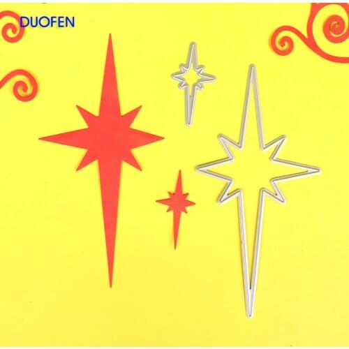 2pcs spark stars stencil metal Cutting dies for DIY papercrafts projects Scrapbook Paper Album greeting cards paper works deco