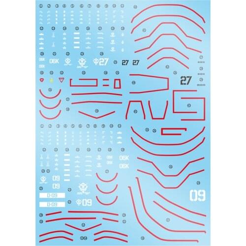 ​ Stickers Water Slide Decal Paste for HG Origin 1/144 MS-06CK Zaku Half Cannon Gundam Model Kit