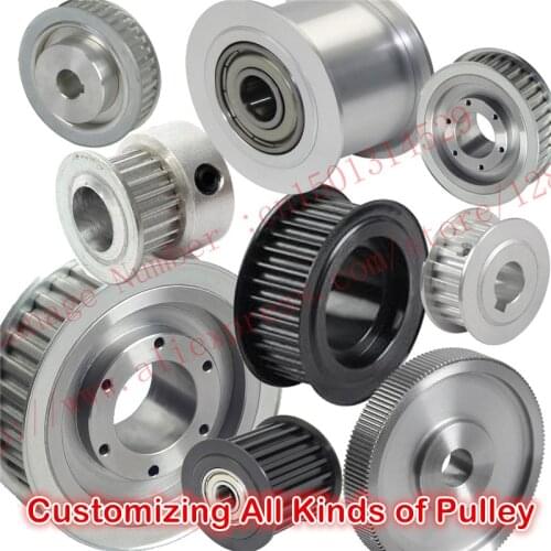 Customizing all kinds of Metric Trapezoid T2.5 Timing Pulley Pitch 2.5mm Aluminium alloy or Steel T2.5 Timing belt pulley