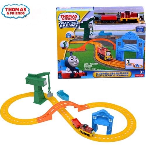 Original Thomas and friends model car childrens toy celti at the dock alloy series track set BHR95 boys train toys