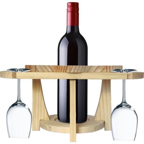Outdoor Detachable Wine Rack Wine Table Portable Folding Wine Table For Outdoor Garden Travel Beach Garden Camping Accessories