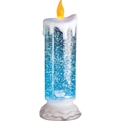 Rechargeable Colour Electronic LED Waterproof Candle With Glitter Colour Changing LED Water Candle SCVD889