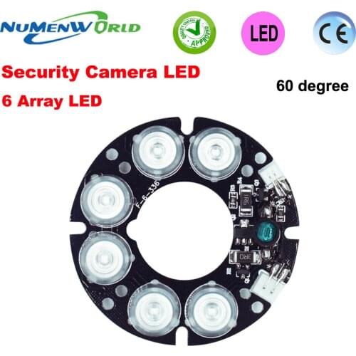Hot Low fever Good quality 6 array LED IR Leds Board 60 degree Far Infrared Lamp Board for 60 diameter CCTV Camera system