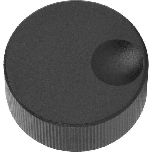 1 Set New Rotary Encoder Potentiometer Knob Black Frosted Solid Aluminum Volume Control Knob for 6mm Potentiometer 33mm