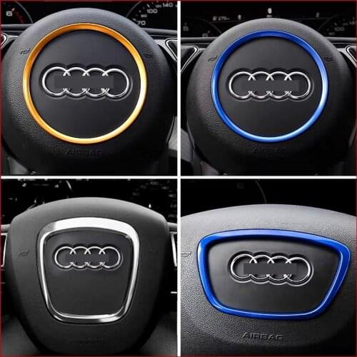 Car steering wheel decoration suitable for Audi A1 A5 A3 A4L A6L A8 Q3 Q5 Q7 modified interior decoration sticker sequins