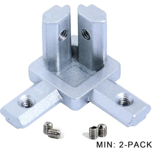20S 30S 3-Way End Corner Bracket Connector for 2020 3030 Series Aluminum Extrusion Profile