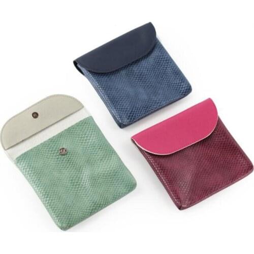 5pcs Min Wallet Women PU Snake Prints Personal brief Square Coin Purses Mix Color
