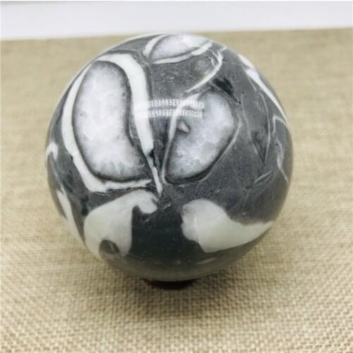 60mm Natural Shell Jasper Thousand Eye Stone Crystal Polished Ball