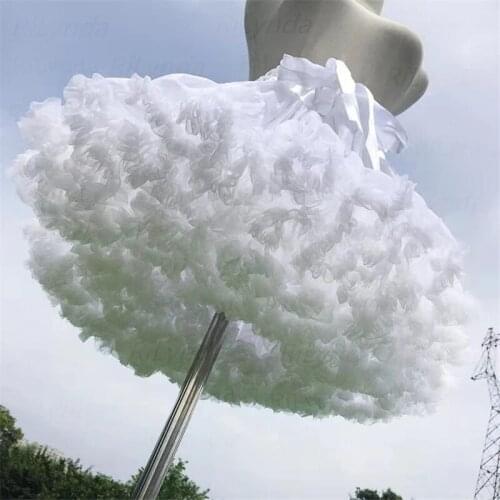 White Short Women Tulle Halloween Petticoat Crinoline Vintage Wedding Bridal Petticoat Underskirt Rockabilly Tutu 2022