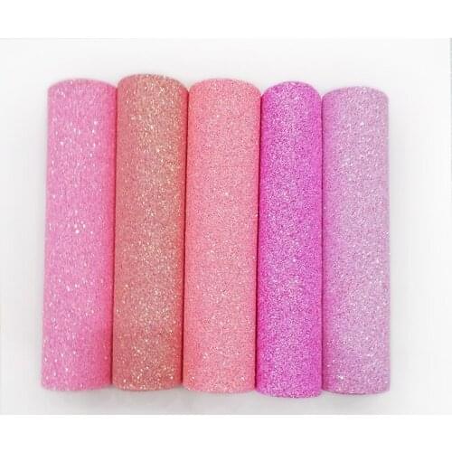 Super Shiny Sparkle Multicolored Chunky Glitter Faux Leather Fabric Sheet For Making Shoe/Bag/Clothing/Decoration/Hair Bow